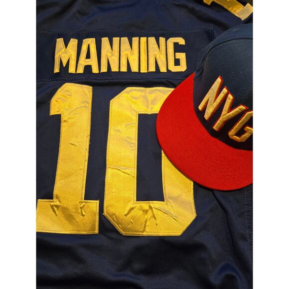 New York Giants Snapback Hat and Eli Manning XXL Jersey Lot - Picture 1 of 9